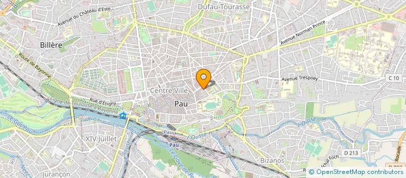 localisation de l'entreprise SOCIETE DE L'HOTEL DU MUSEE à PAU