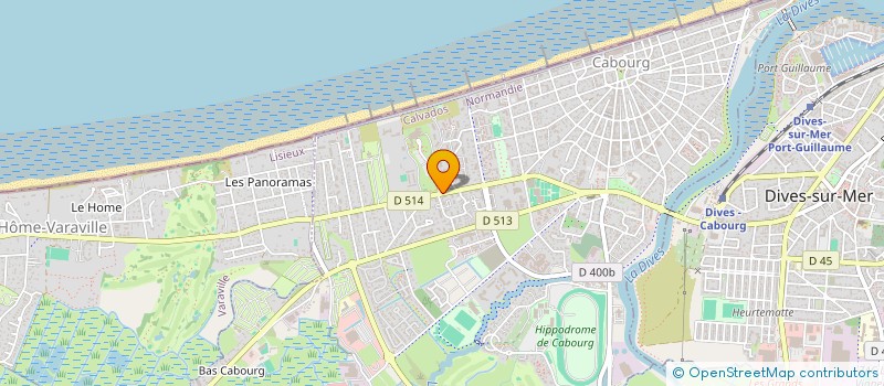 localisation de l'entreprise SOCIETE DE L'HOTEL THALASSOTHERAPIE CABOURG PLAGE  CABOURG