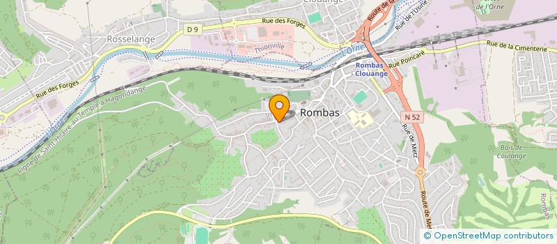 localisation de l'entreprise SOCIETE DE L'ORNE DE RECYCLAGE ET DE REVALORISATION DU BOIS à ROMBAS