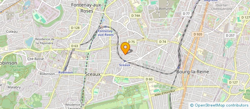 localisation de l'entreprise SOCIETE DE LA BROSSARDIERE  SCEAUX