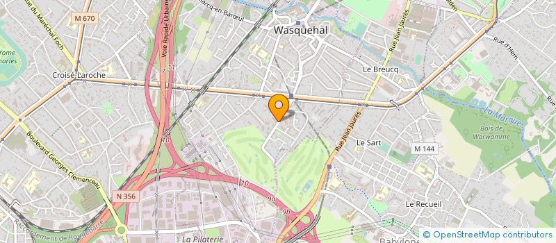 localisation de l'entreprise SOCIETE DE LA BRUYERE  WASQUEHAL