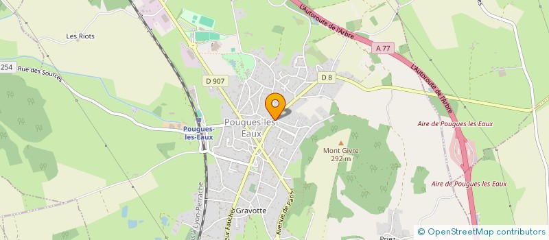 localisation de l'entreprise SOCIETE DE LA CAZETTE DE BOURGOGNE à POUGUES-LES-EAUX