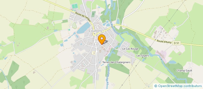localisation de l'entreprise SOCIETE DE LA CORBILLONNIERE à COULLONS
