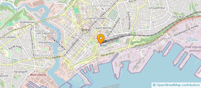 localisation de l'entreprise SOCIETE DE LA CRIEE DE BREST à BREST