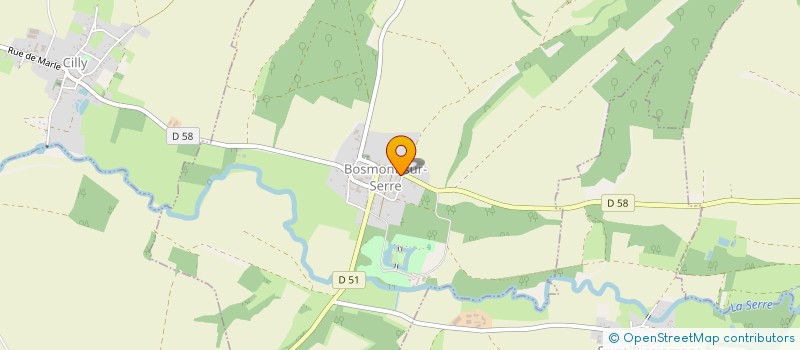 localisation de l'entreprise SOCIETE DE LA FONTAINE à BOSMONT-SUR-SERRE