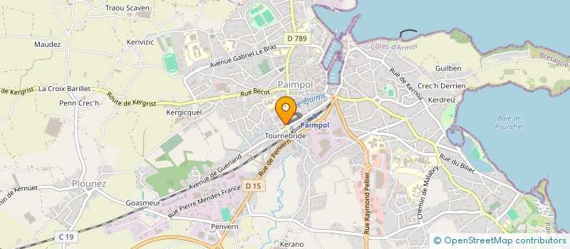 localisation de l'entreprise SOCIETE DE LA MARNE  PAIMPOL