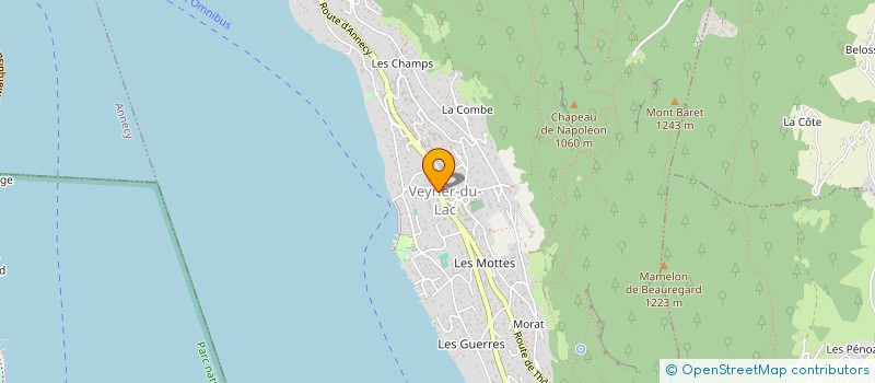 localisation de l'entreprise SOCIETE DE LA MER  VEYRIER-DU-LAC