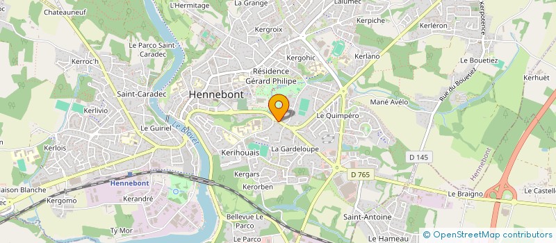 localisation de l'entreprise SOCIETE DE LAVAGE HENNEBONTAIS à HENNEBONT