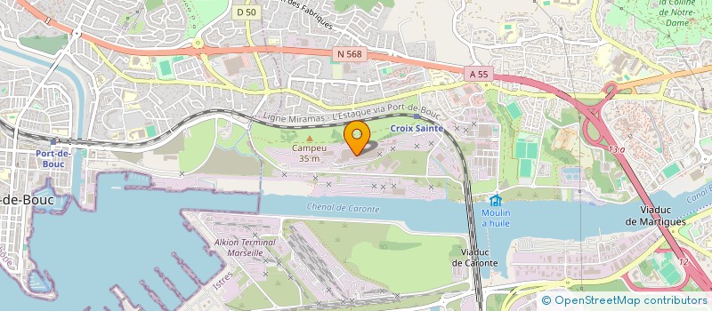 localisation de l'entreprise SOCIETE DE LOCATION D'ECHAFAUDAGE ET D'INTERVENTION à MARTIGUES