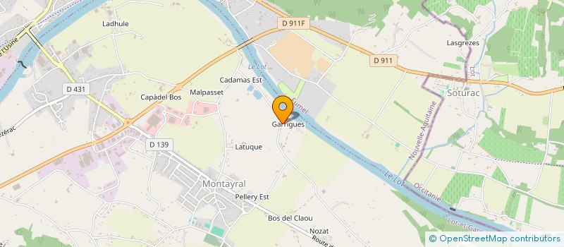 localisation de l'entreprise SOCIETE DE LOISIRS DE GARRIGUES  MONTAYRAL