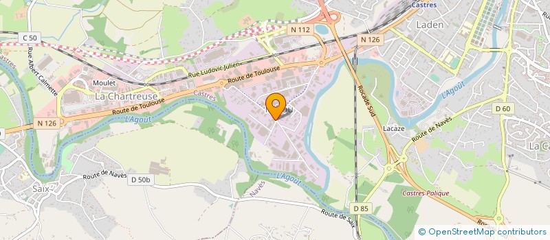 localisation de l'entreprise SOCIETE DE LOTISSEMENT ET D'EQUIPEMENT à CASTRES