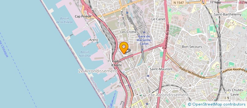 localisation de l'entreprise SOCIETE DE LOUAGE DE MATERIEL  MARSEILLE