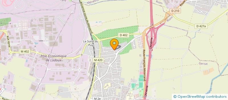 localisation de l'entreprise SOCIETE DE MACONNERIE ET TERRASSEMENT  GERZAT