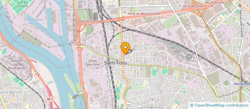 localisation de l'entreprise SOCIETE DE MACONNERIE PETRELLI  SAINT-FONS