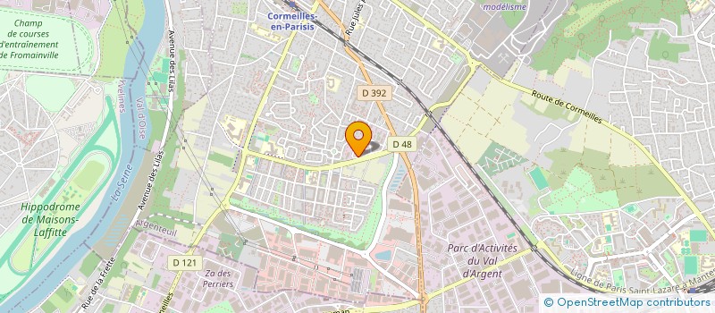 localisation de l'entreprise SOCIETE DE MAINTENANCE D AUTOMATISMES ET PORTES AUTOMATIQUES à CORMEILLES-EN-PARISIS