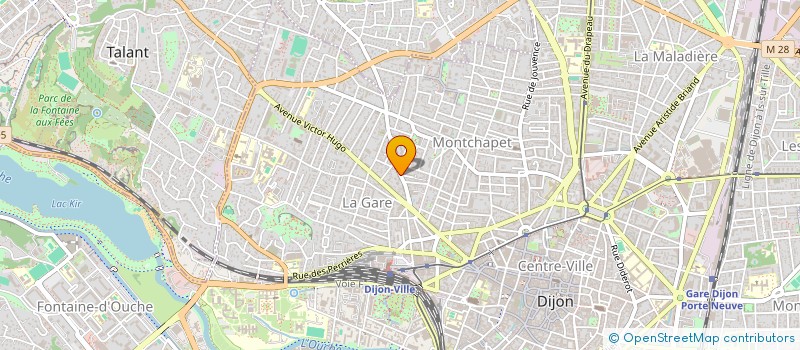 localisation de l'entreprise SOCIETE DE MAINTENANCE ET D'ETUDES FERROVIAIRES LOCOFER à DIJON