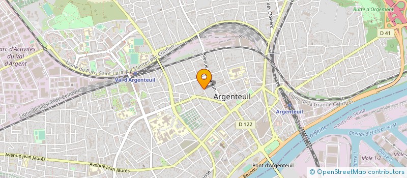 localisation de l'entreprise SOCIETE DE MAINTENANCE ET D'INSTALLATION CINEMATOGRAPHIQUE à ARGENTEUIL