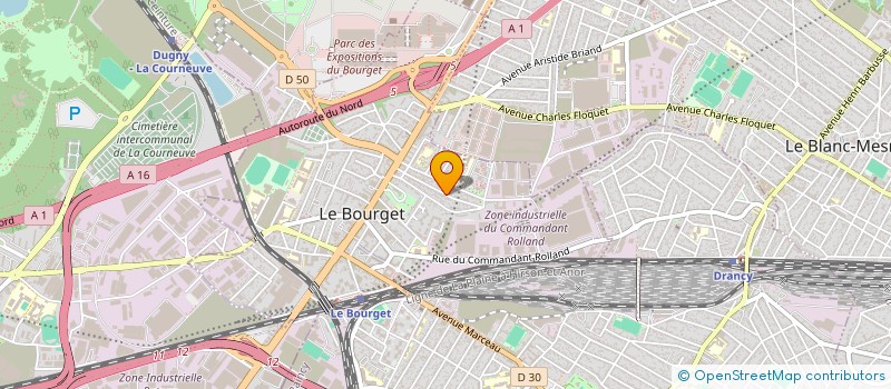 localisation de l'entreprise SOCIETE DE MAINTENANCE ET RENOVATION IMMOBILIERE à LE BOURGET