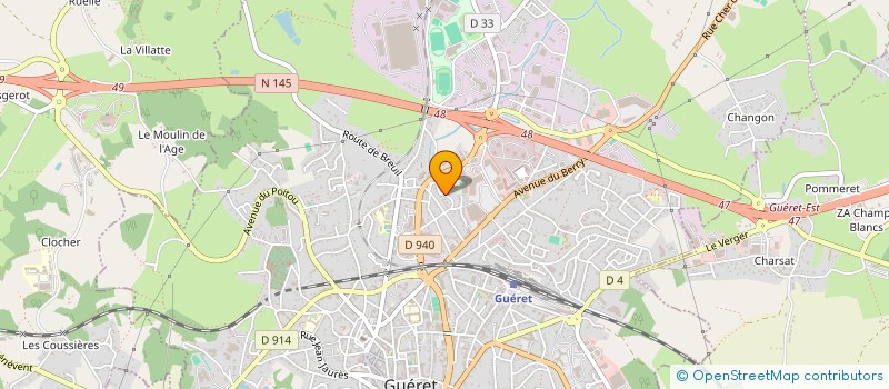 localisation de l'entreprise SOCIETE DE MAINTENANCE INDUSTRIELLE à GUERET