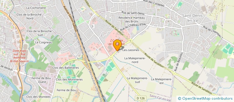 localisation de l'entreprise SOCIETE DE MAISONS CONSTRUCTIONS PERSONNALISEES ET RENOVATION à SAINT-JEAN-LE-BLANC