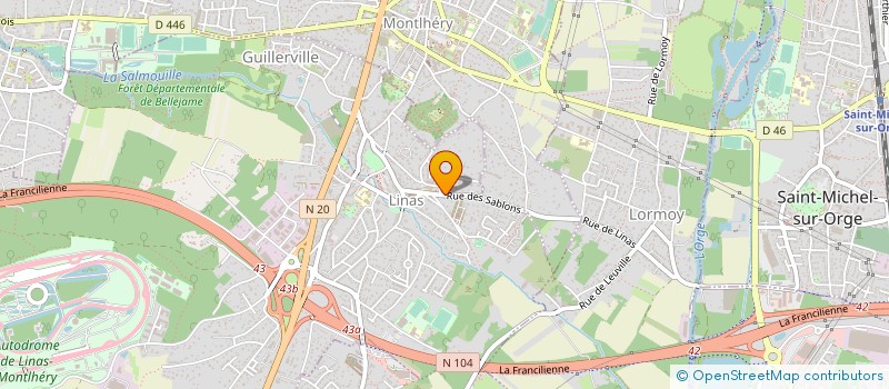 localisation de l'entreprise SOCIETE DE MARKETING ET D'ENTRETIEN à LINAS