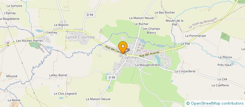 localisation de l'entreprise SOCIETE DE MAROQUINERIE JANE BORSE à COESMES