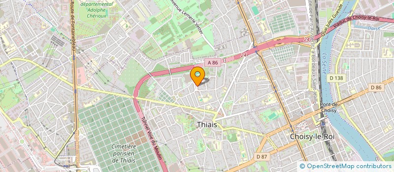 localisation de l'entreprise SOCIETE DE MARQUAGE ADHESIF  THIAIS