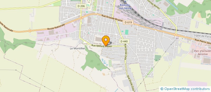 localisation de l'entreprise SOCIETE DE MECANIQUE CHAMPENOISE à ROMILLY-SUR-SEINE