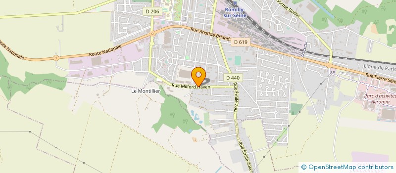 localisation de l'entreprise SOCIETE DE MECANIQUE CHAMPENOISE à ROMILLY-SUR-SEINE