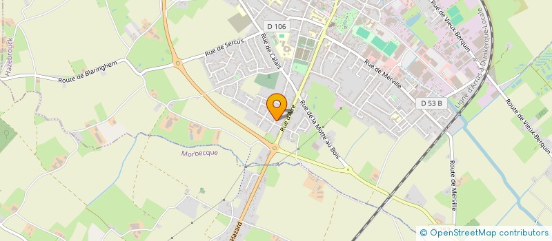 localisation de l'entreprise SOCIETE DE MECANIQUE, D'ELECTRICITE ET D'INFORMATIQUE INDUSTRIELLE  STRAZEELE