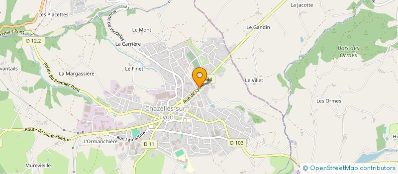 localisation de l'entreprise SOCIETE DE MECANIQUE GENERALE à CHAZELLES-SUR-LYON