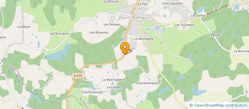 localisation de l'entreprise SOCIETE DE MECANIQUE GENERALE ET INDUSTRIELLE 87 à SAINT-MATHIEU