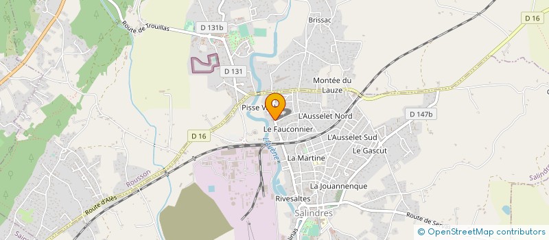localisation de l'entreprise SOCIETE DE MECANIQUE GENERALE - MARCEL JUSTET & COMPAGNIE à SALINDRES