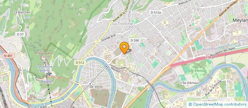 localisation de l'entreprise SOCIETE DE MEDECINE ET DE SANTE AU TRAVAIL DAUPHINE SAVOIE à LA TRONCHE