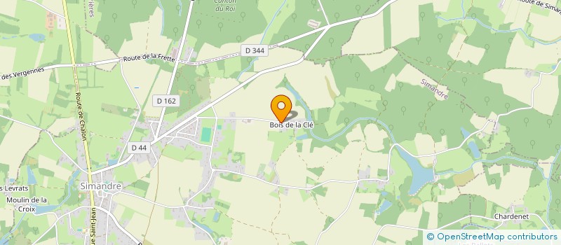 localisation de l'entreprise SOCIETE DE MENUISERIE BOIS PELLETIER ET FILS  SIMANDRE