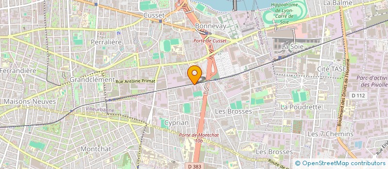 localisation de l'entreprise SOCIETE DE MONTAGE ELECTRIQUE  VILLEURBANNE