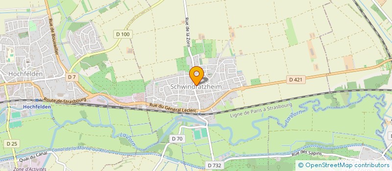 localisation de l'entreprise SOCIETE DE MUSIQUE CONCORDIA  SCHWINDRATZHEIM