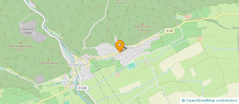 localisation de l'entreprise SOCIETE DE MUSIQUE HARMONIE OFFWILLER  OFFWILLER