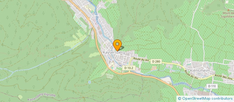 localisation de l'entreprise SOCIETE DE MUSIQUE KAMELEON BIG BAND  KAYSERSBERG VIGNOBLE