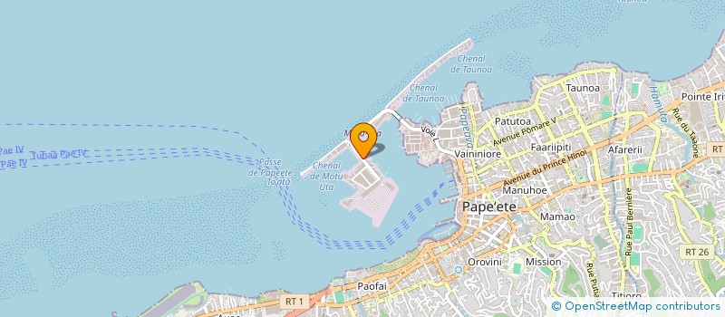 localisation de l'entreprise SOCIETE DE NAVIGATION DES AUSTRALES TUHAA PAE à PAPEETE
