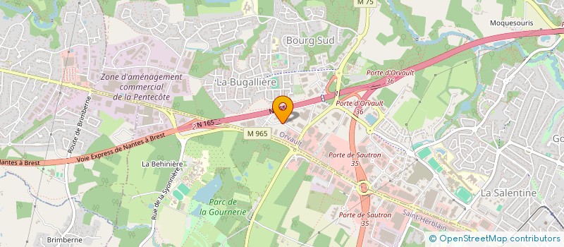 localisation de l'entreprise SOCIETE DE NEGOCE AUTOMOBILE 44 SNA 44 SARL à ORVAULT