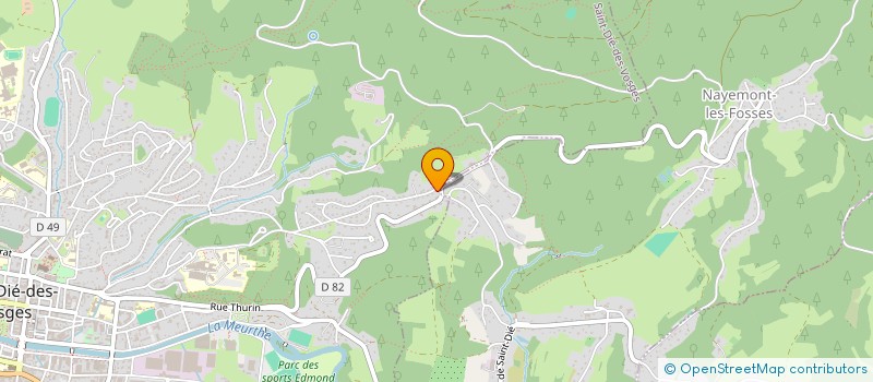 localisation de l'entreprise SOCIETE DE NEGOCE BOIS ET FER à SAINT-DIE-DES-VOSGES