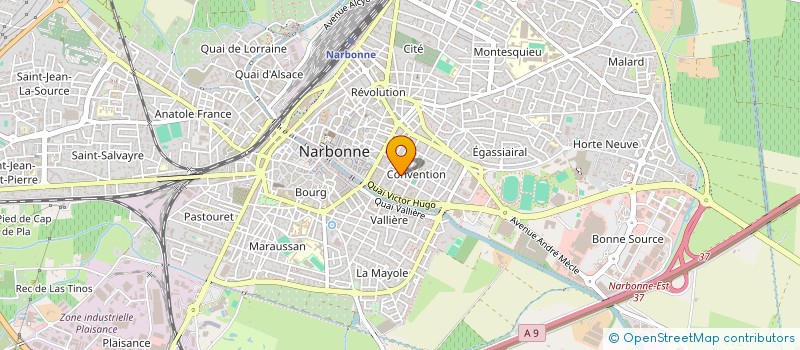 localisation de l'entreprise SOCIETE DE NEGOCE DE VINS ET PRODUITS REGIONAUX à NARBONNE