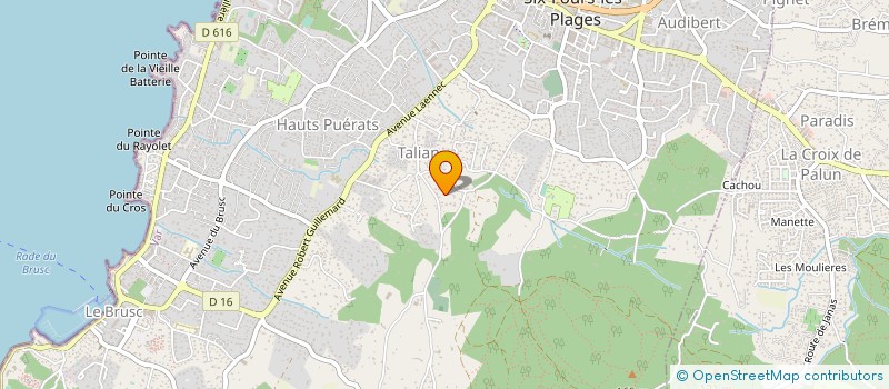 localisation de l'entreprise SOCIETE DE NEGOCE ET DE SERVICES IMMOBILIERS  SIX FOURS LES PLAGES