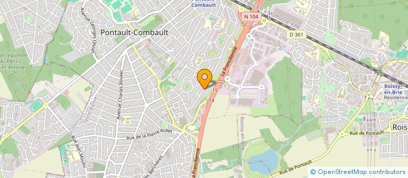 localisation de l'entreprise SOCIETE DE NETTOYAGE ET DE RENOVATION à PONTAULT-COMBAULT