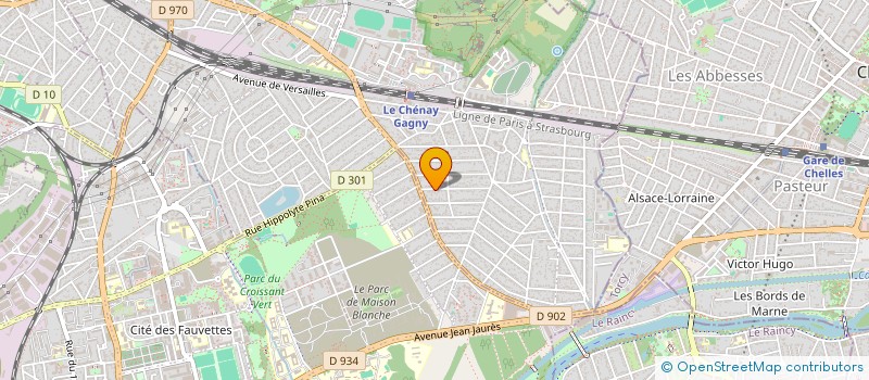 localisation de l'entreprise SOCIETE DE NETTOYAGE INDUSTRIEL  GAGNY