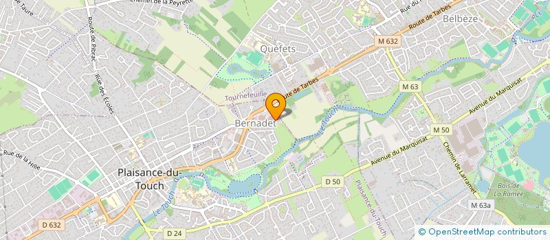 localisation de l'entreprise SOCIETE DE NEUROLOGIE DU DOCTEUR S. PEIFFER  PLAISANCE-DU-TOUCH