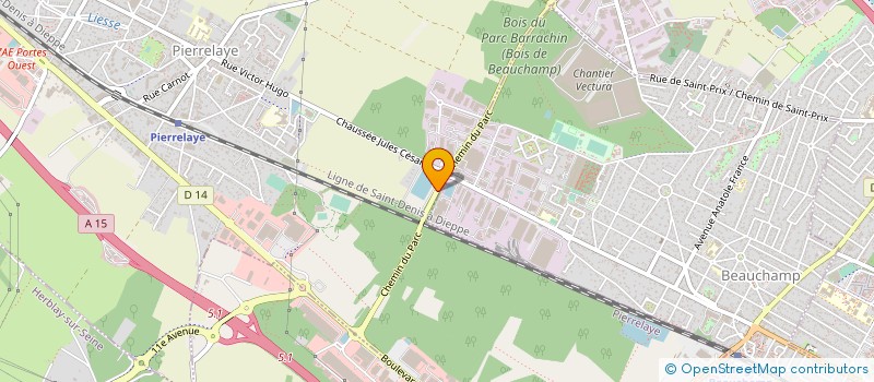 localisation de l'entreprise SOCIETE DE PANIFICATION DU VAL D'OISE  PIERRELAYE