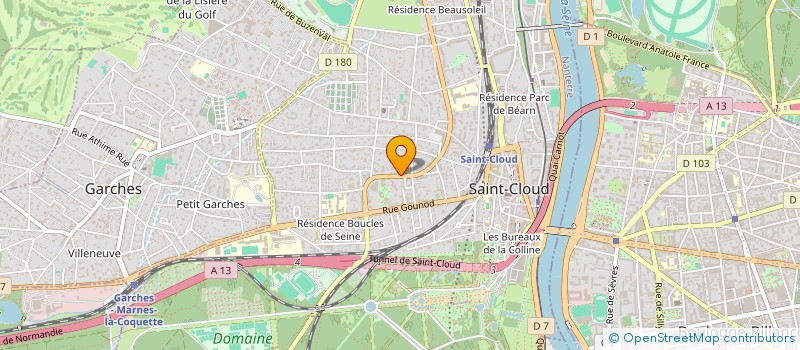 localisation de l'entreprise SOCIETE DE PARTICIPATION FINANCIERE DE PROFESSION LIBERALE PAR ACTIONS SIMPLIFIEE DE CHIRURGIEN DENTISTE DU DOCTEUR OUZE à SAINT-CLOUD