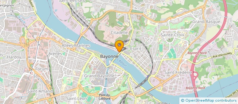 localisation de l'entreprise SOCIETE DE PARTICIPATION HOTELIERE  BAYONNE